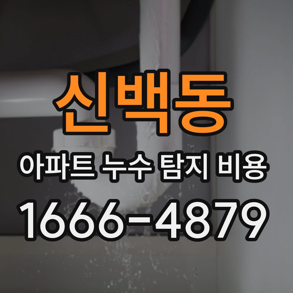 신백동 아파트 누수 탐지 비용