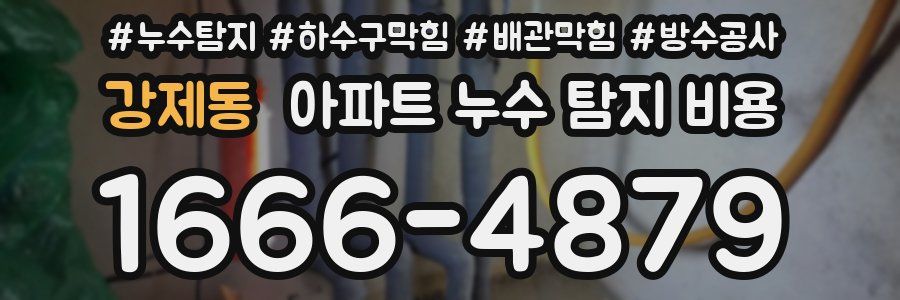 강제동 아파트 누수 탐지 비용