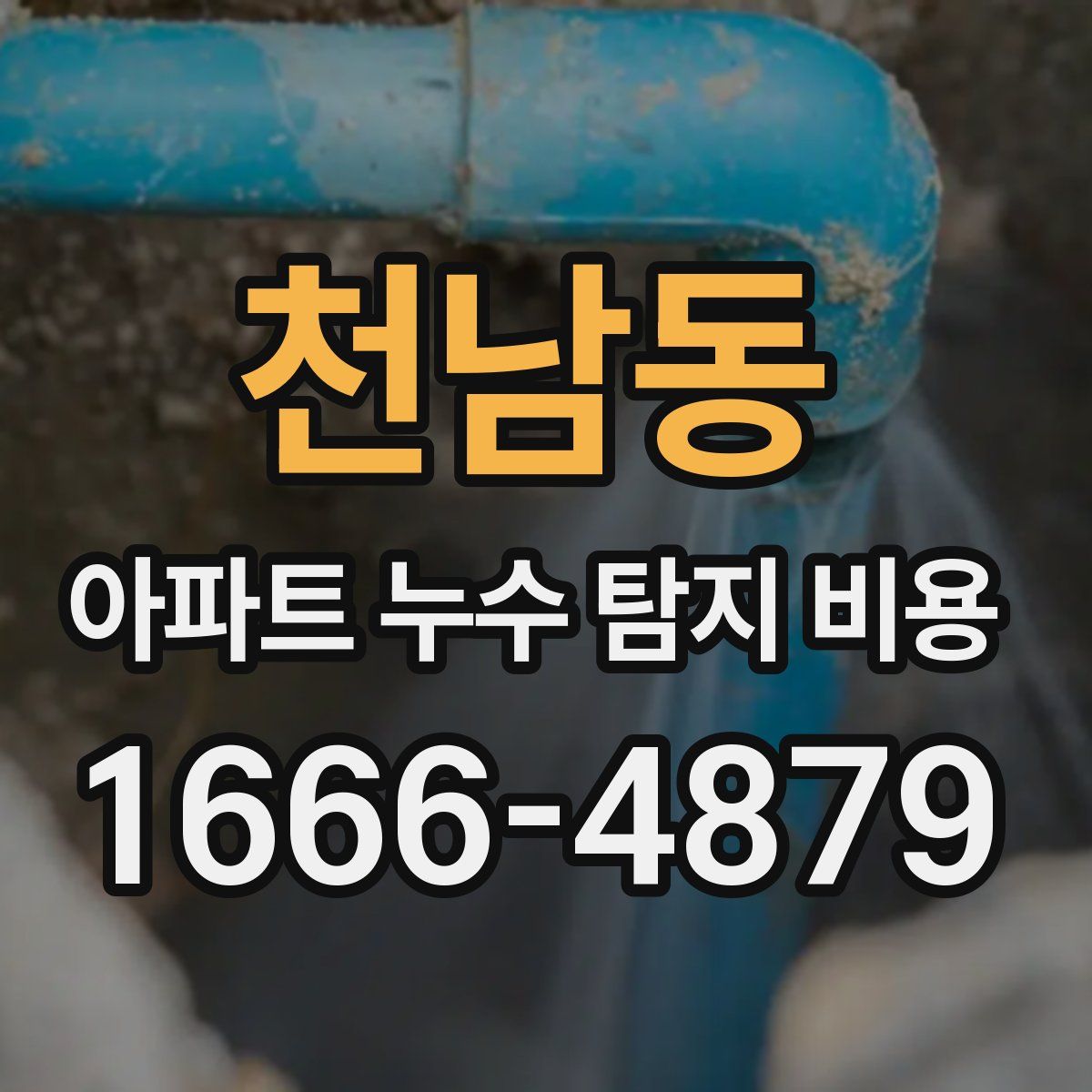 천남동 아파트 누수 탐지 비용