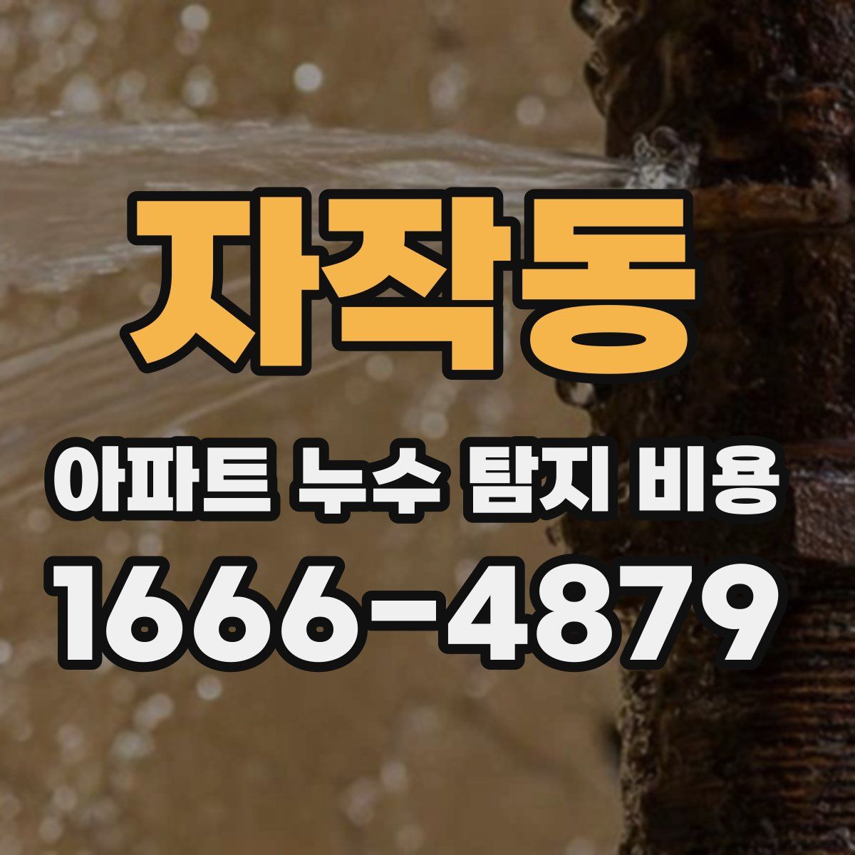 자작동 아파트 누수 탐지 비용
