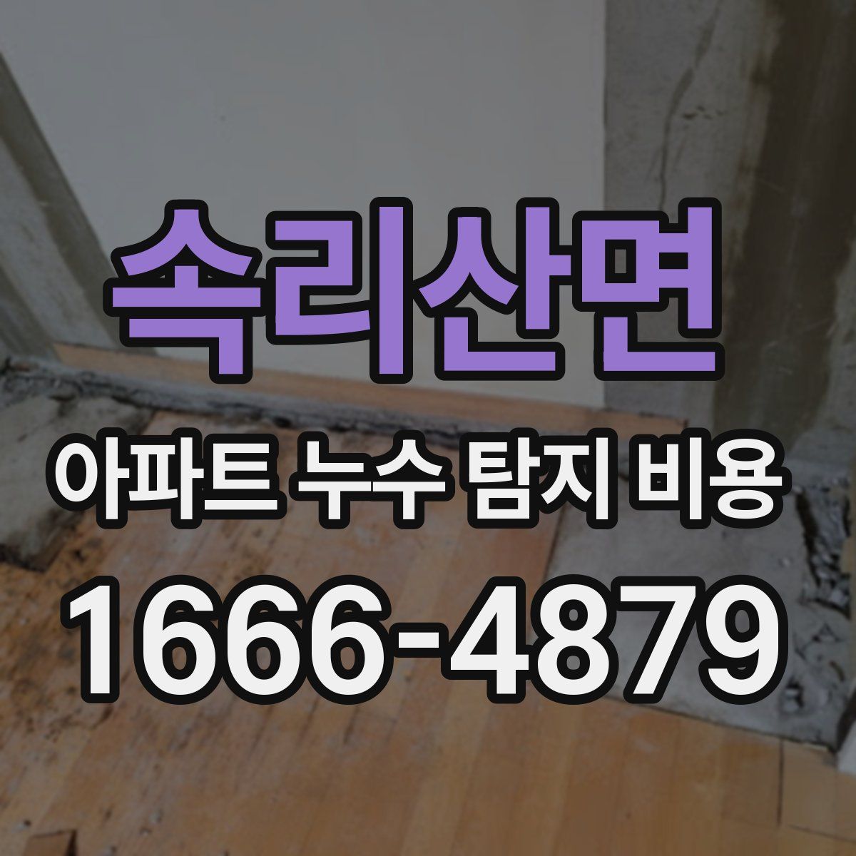 속리산면 아파트 누수 탐지 비용