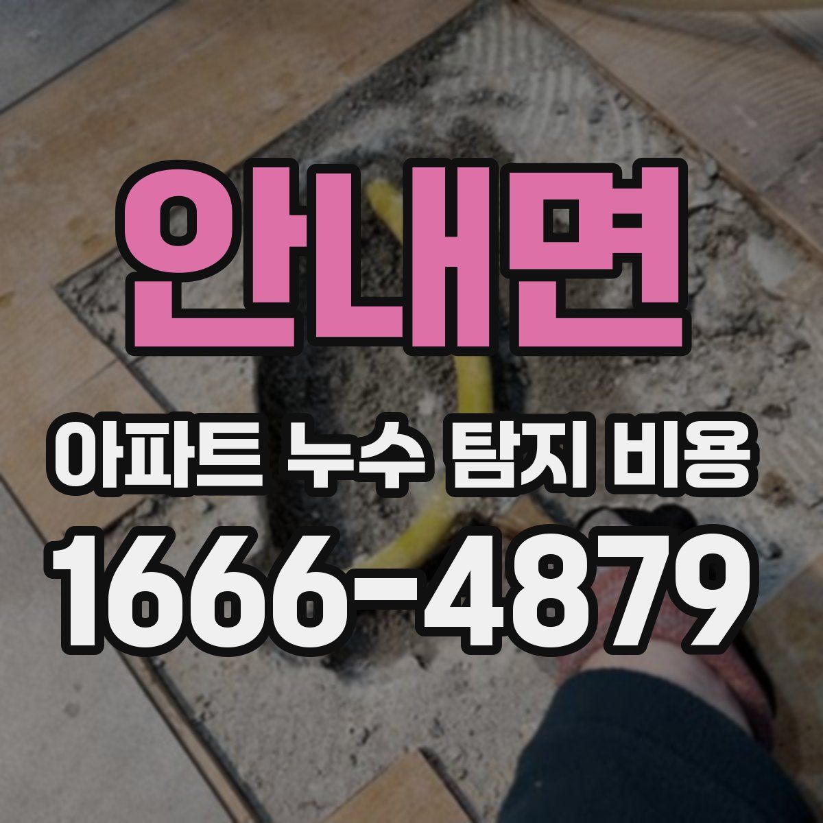 안내면 아파트 누수 탐지 비용