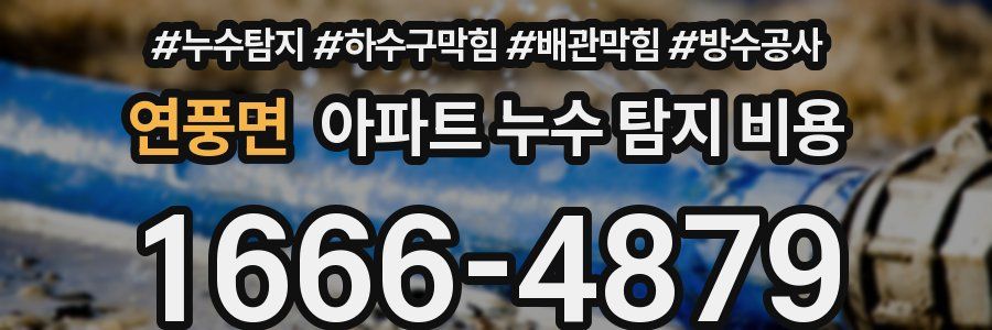 연풍면 아파트 누수 탐지 비용