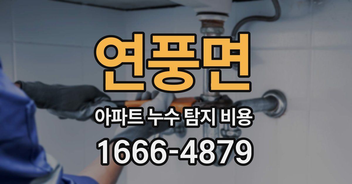 연풍면 아파트 누수 탐지 비용