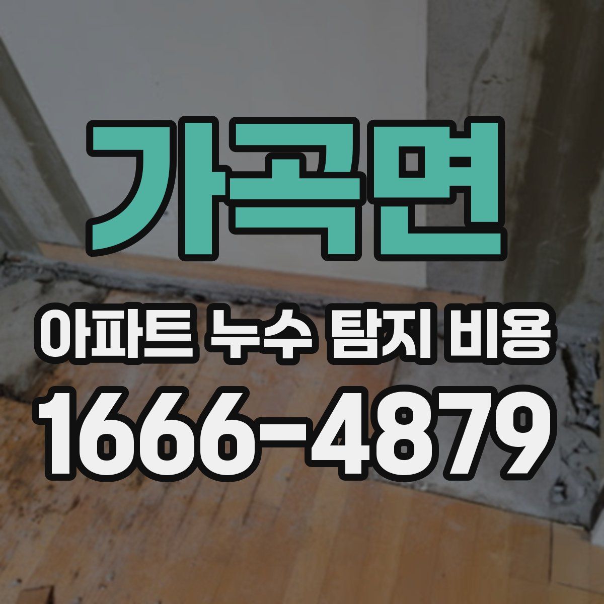 가곡면 아파트 누수 탐지 비용