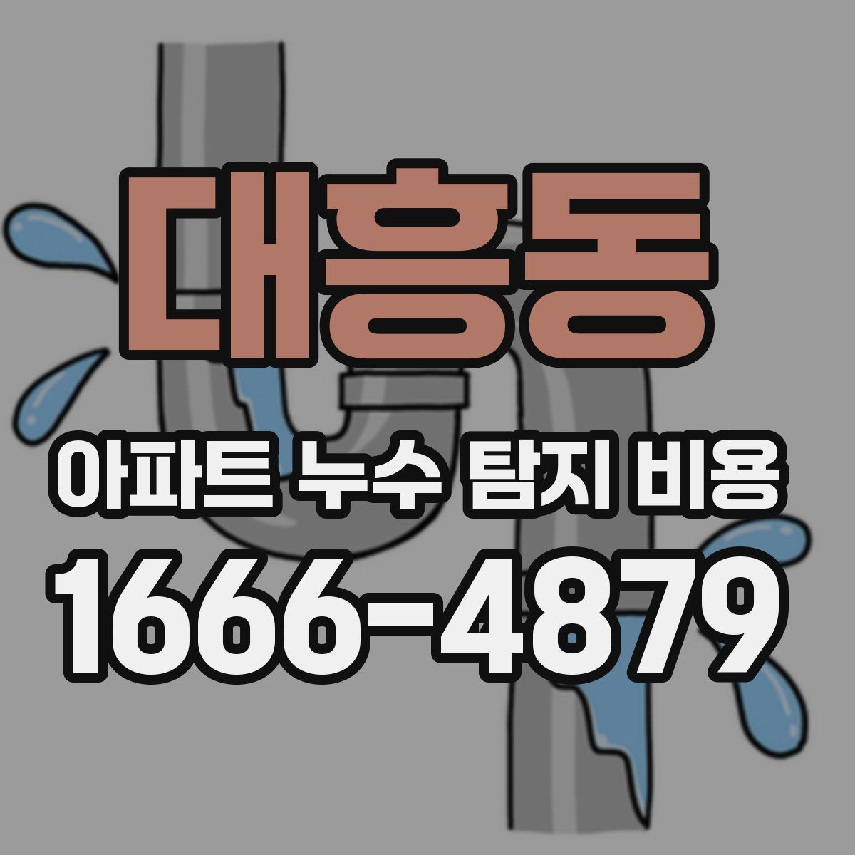 대흥동 아파트 누수 탐지 비용