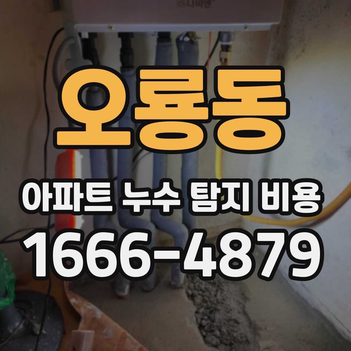 오룡동 아파트 누수 탐지 비용