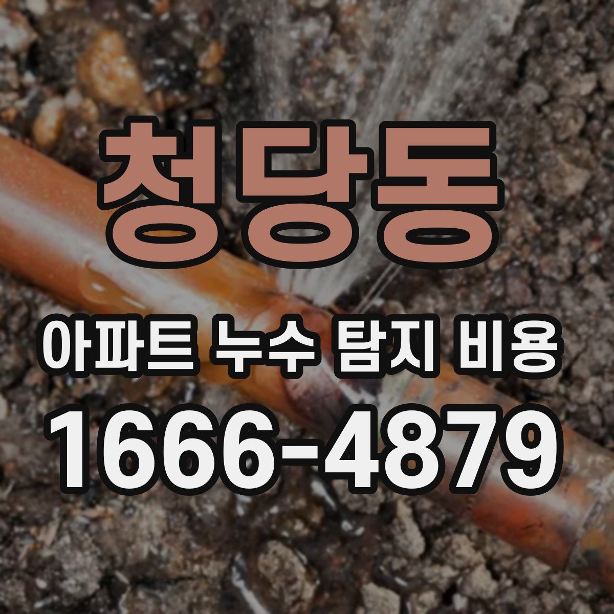 청당동 아파트 누수 탐지 비용