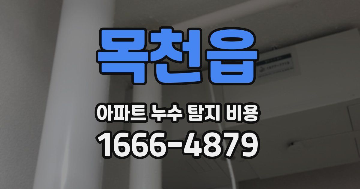 목천읍 아파트 누수 탐지 비용