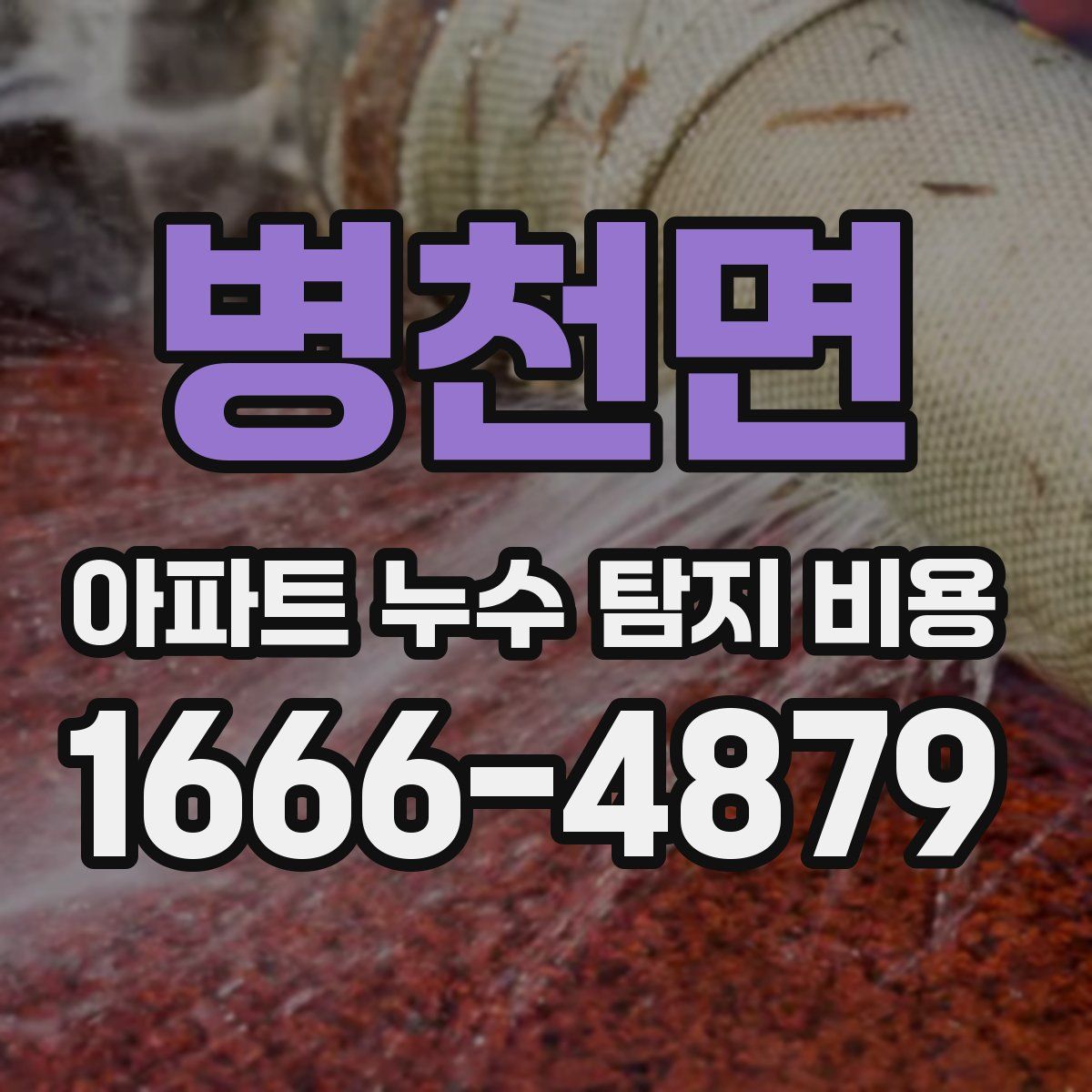 병천면 아파트 누수 탐지 비용