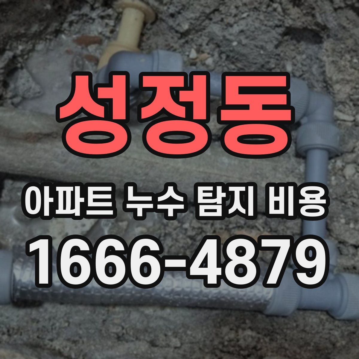 성정동 아파트 누수 탐지 비용