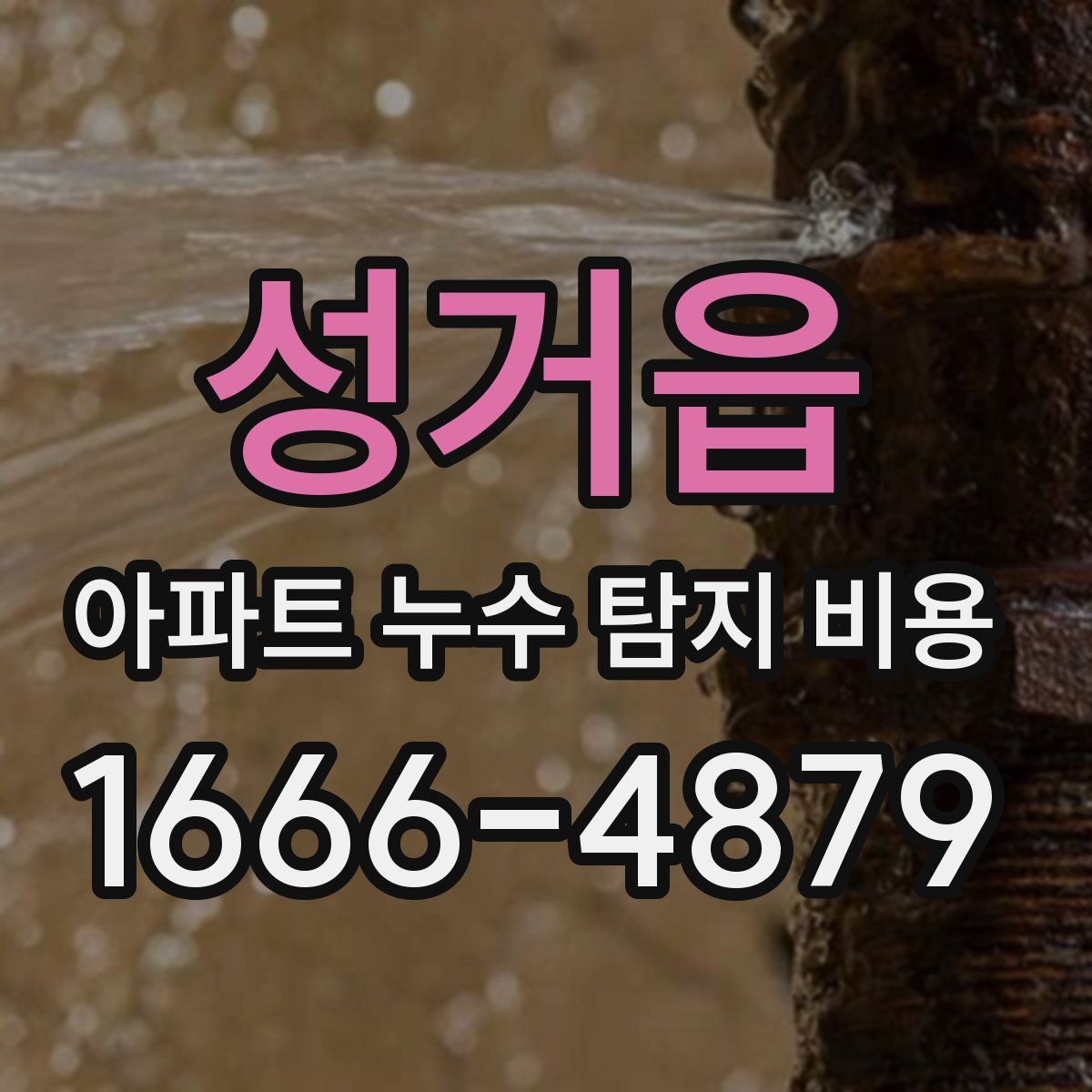 성거읍 아파트 누수 탐지 비용