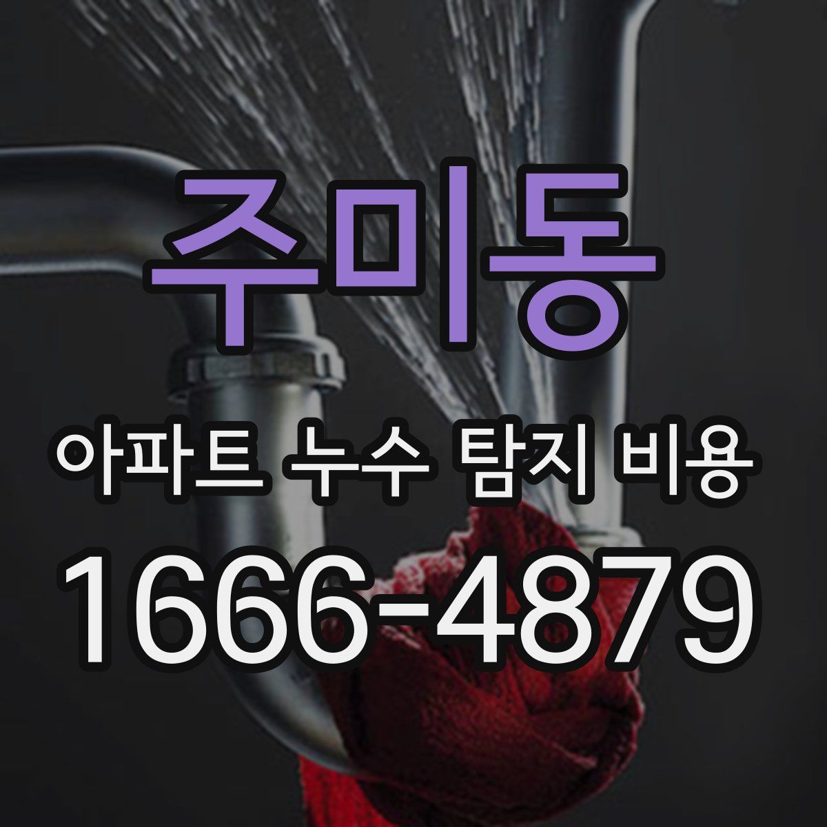 주미동 아파트 누수 탐지 비용