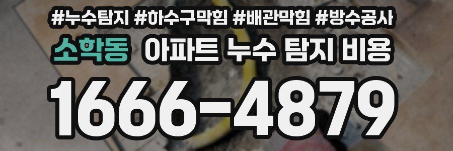 소학동 아파트 누수 탐지 비용