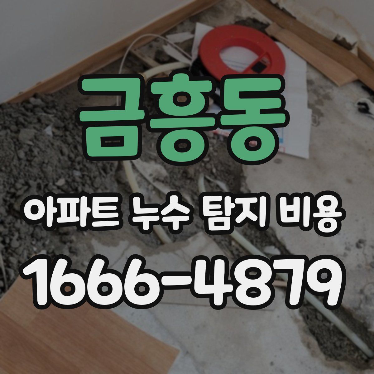 금흥동 아파트 누수 탐지 비용