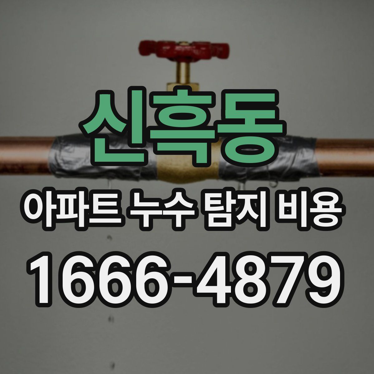 신흑동 아파트 누수 탐지 비용