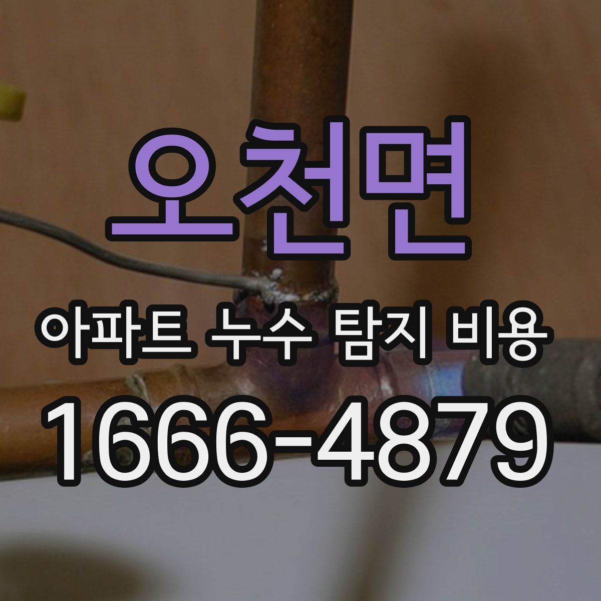 오천면 아파트 누수 탐지 비용