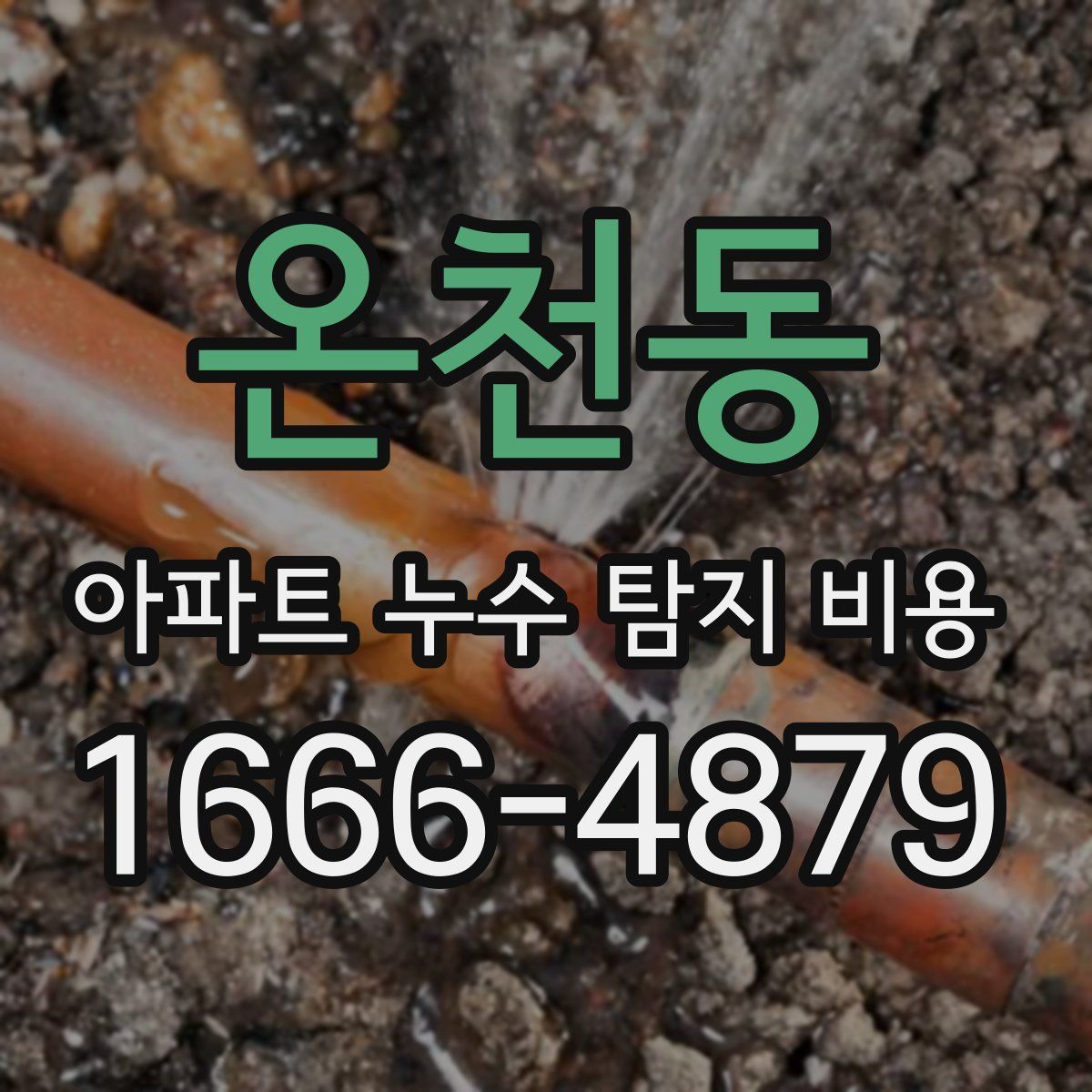 온천동 아파트 누수 탐지 비용