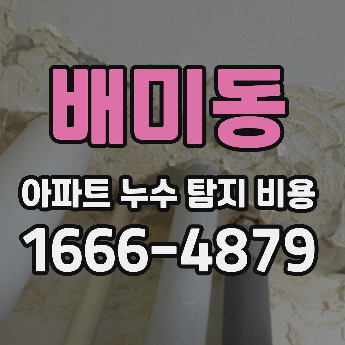 배미동 아파트 누수 탐지 비용