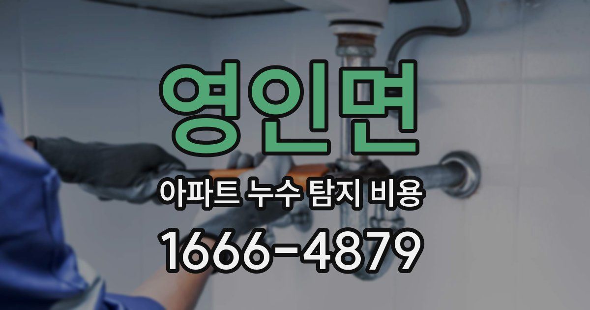 영인면 아파트 누수 탐지 비용