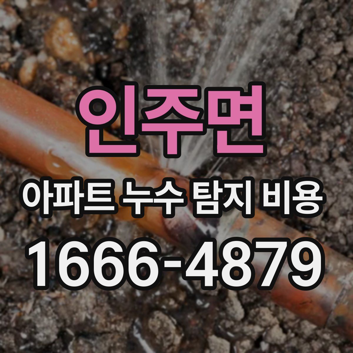 인주면 아파트 누수 탐지 비용