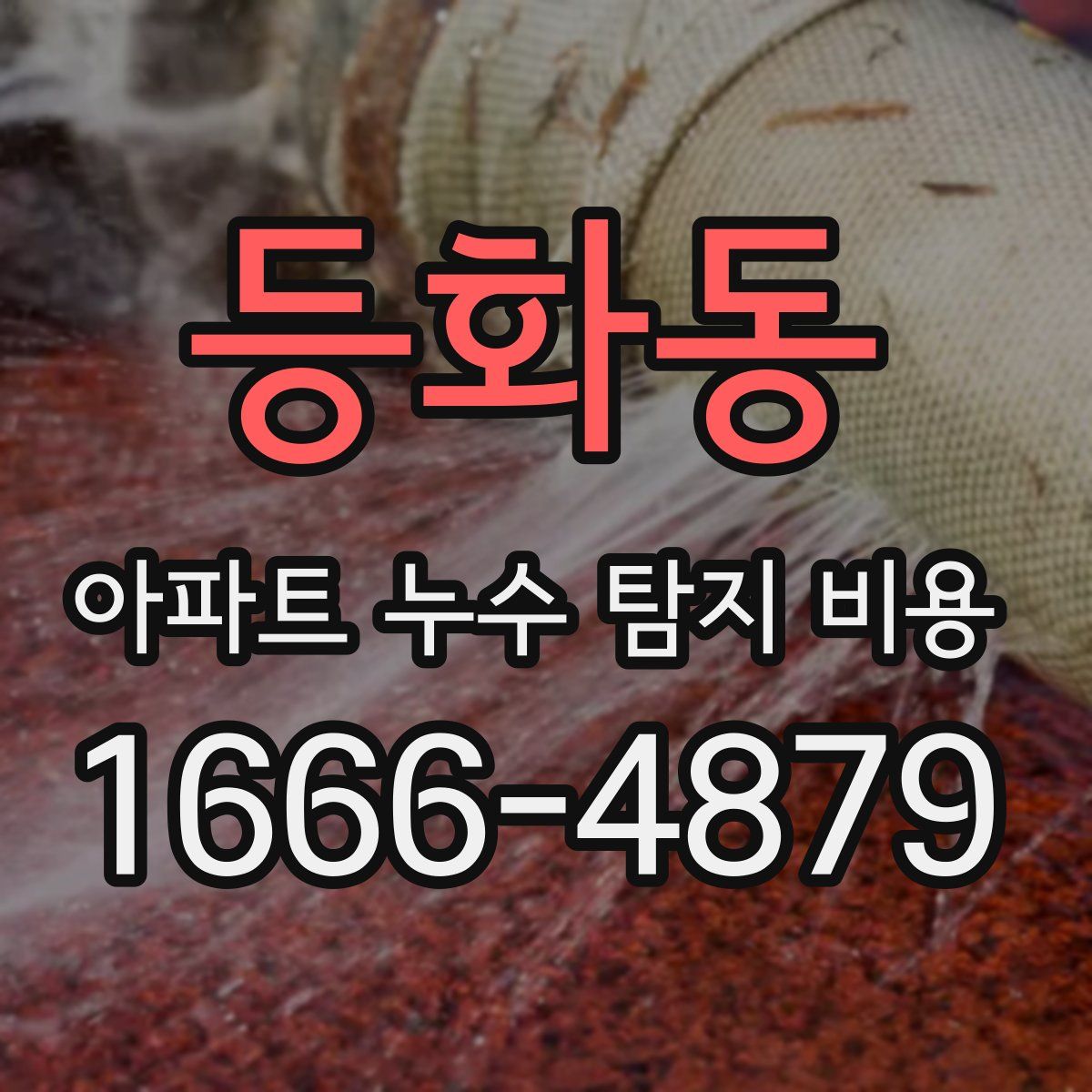 등화동 아파트 누수 탐지 비용