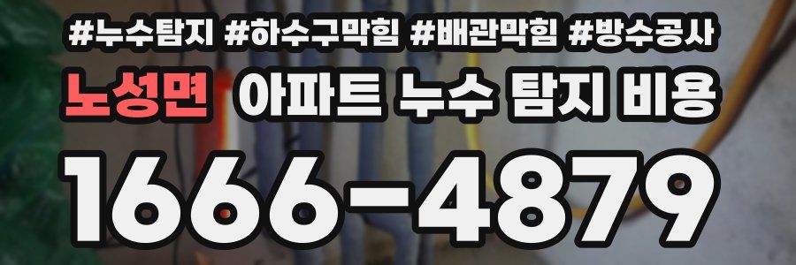 노성면 아파트 누수 탐지 비용