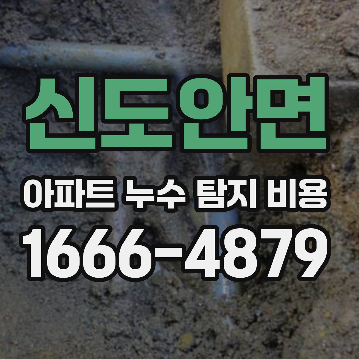 신도안면 아파트 누수 탐지 비용