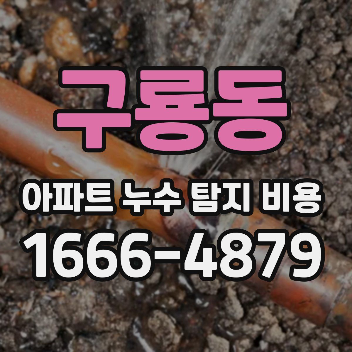 구룡동 아파트 누수 탐지 비용