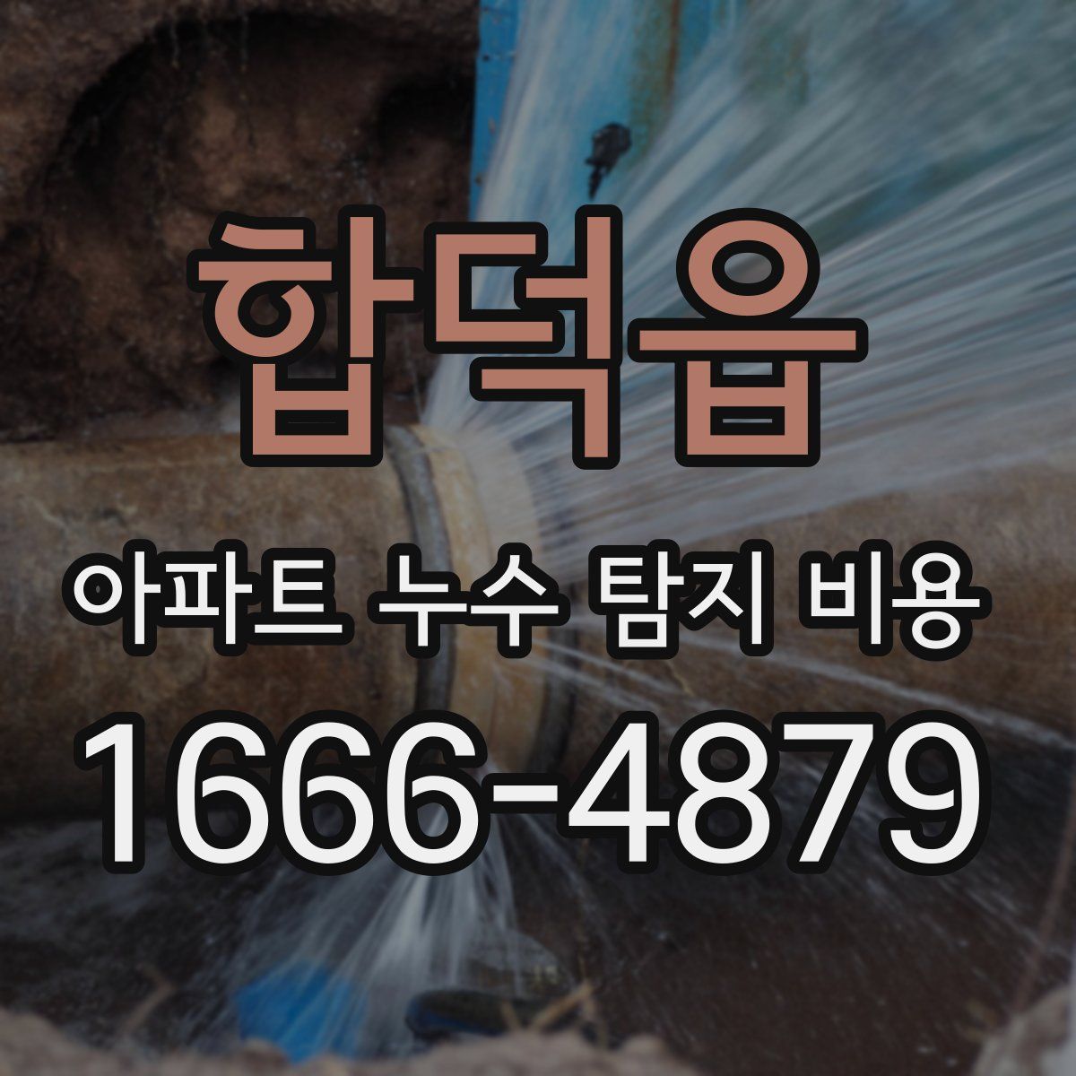 합덕읍 아파트 누수 탐지 비용