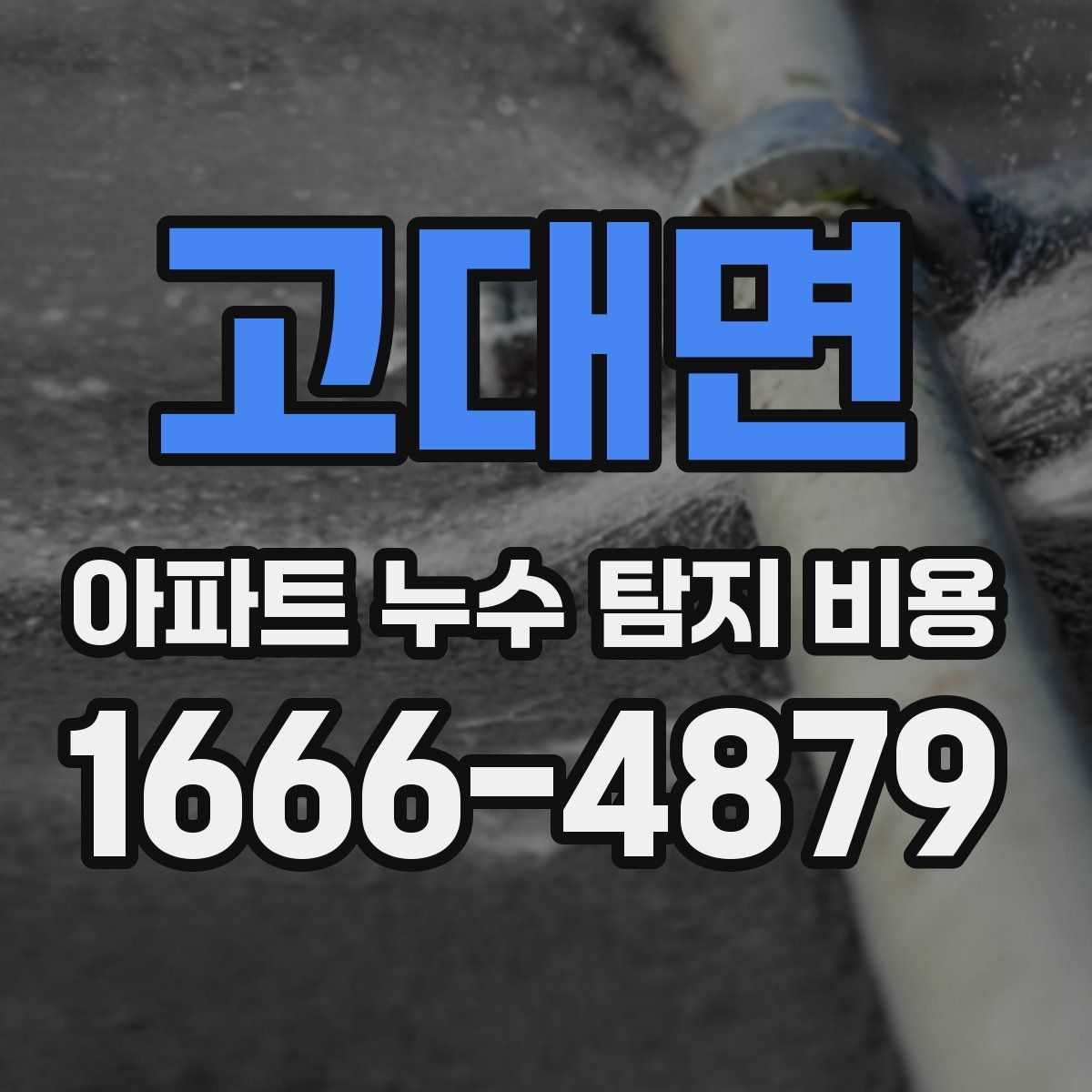 고대면 아파트 누수 탐지 비용