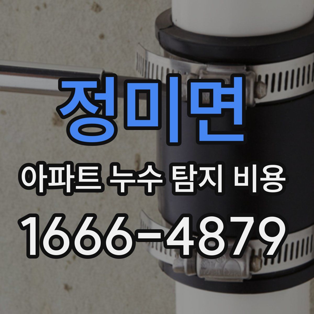 정미면 아파트 누수 탐지 비용