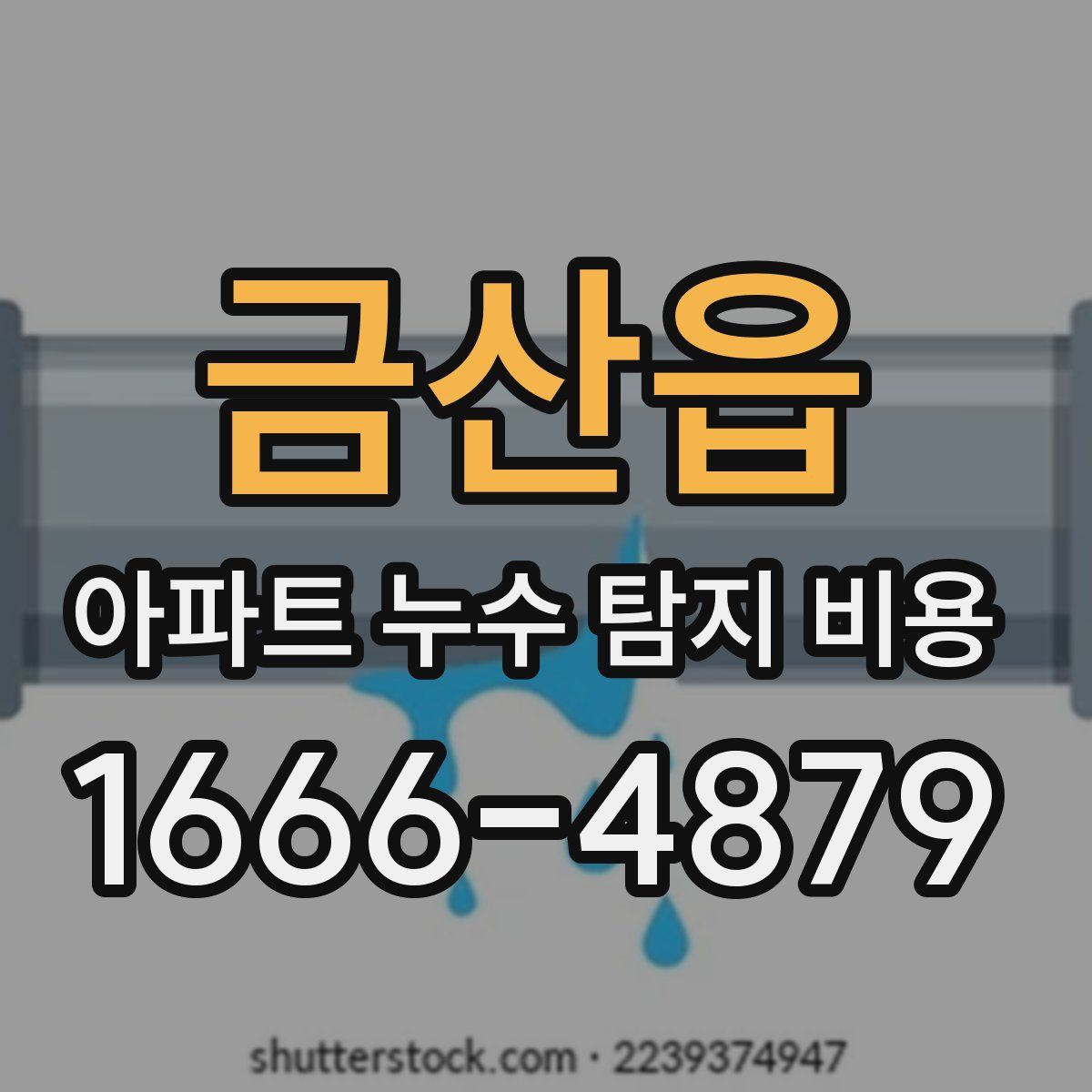 금산읍 아파트 누수 탐지 비용