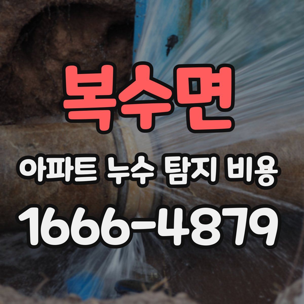 복수면 아파트 누수 탐지 비용