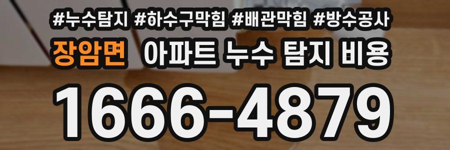 장암면 아파트 누수 탐지 비용