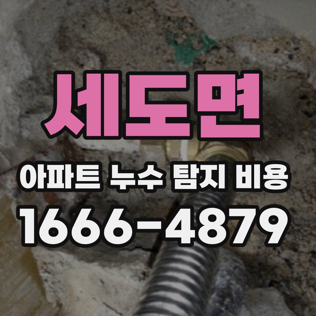 세도면 아파트 누수 탐지 비용