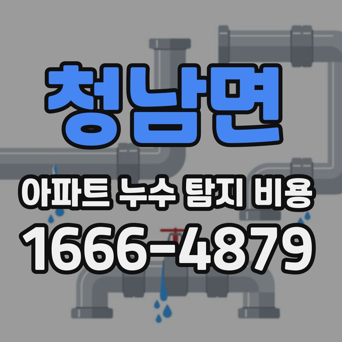 청남면 아파트 누수 탐지 비용