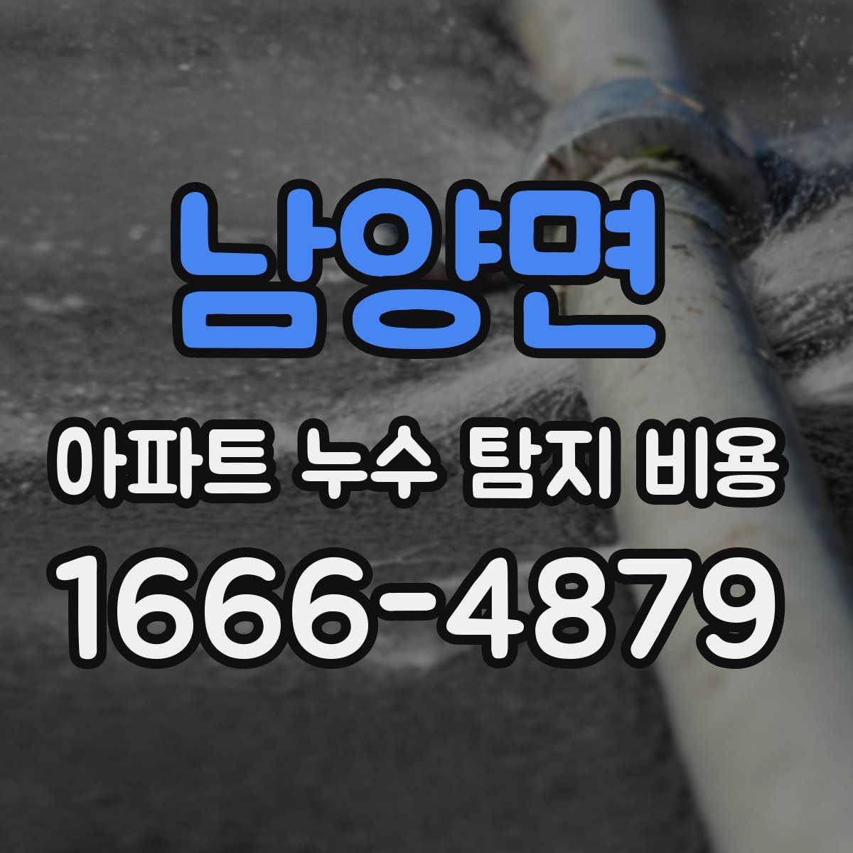 남양면 아파트 누수 탐지 비용