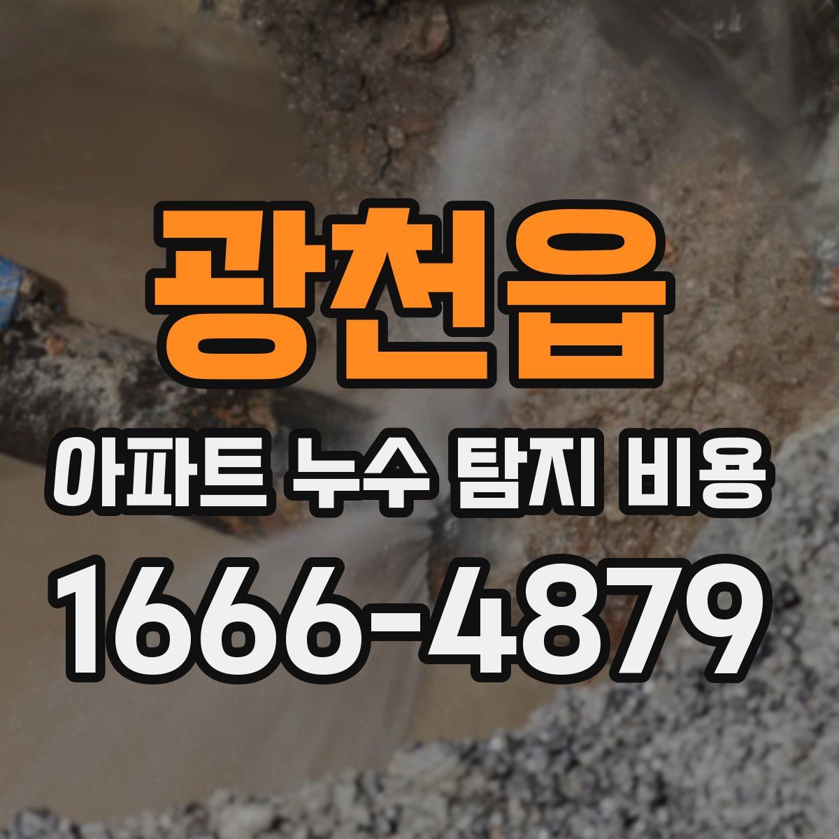 광천읍 아파트 누수 탐지 비용
