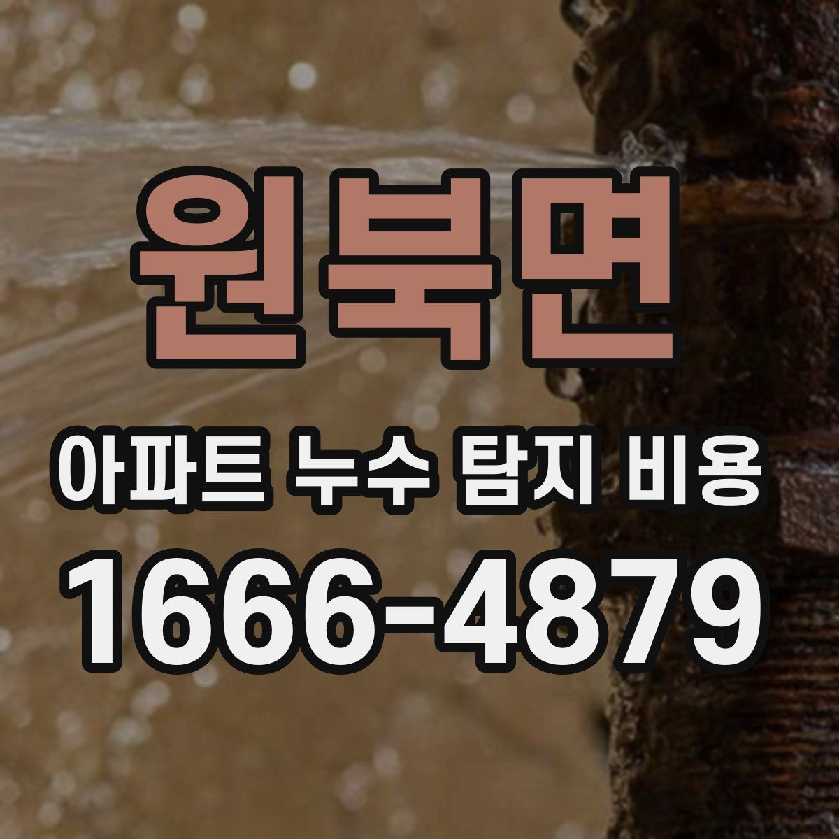 원북면 아파트 누수 탐지 비용