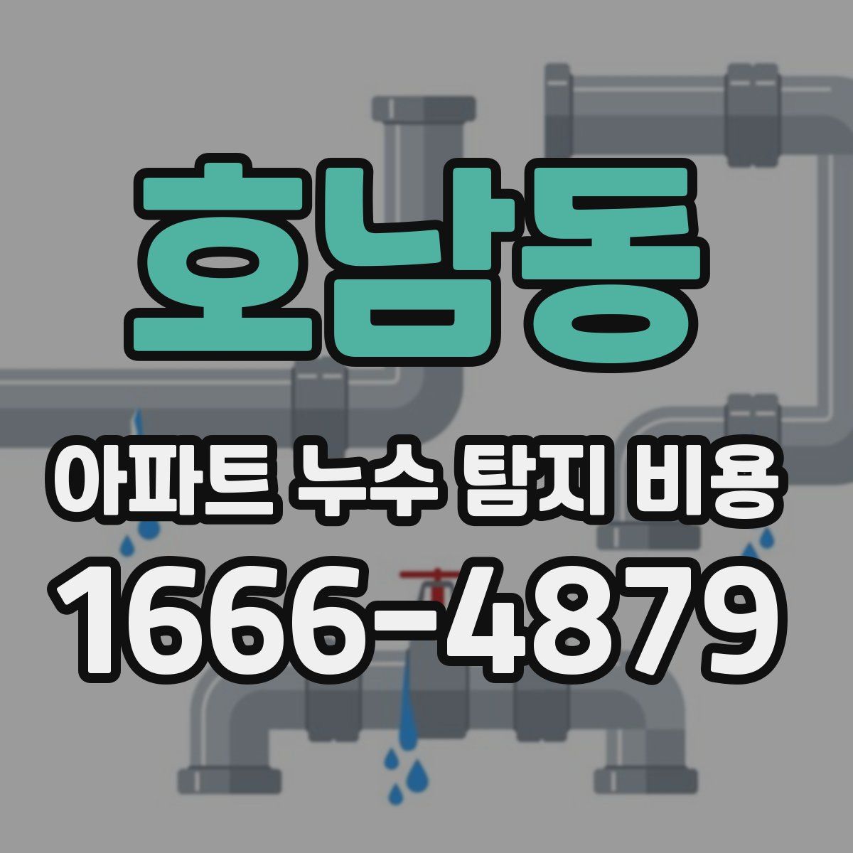 호남동 아파트 누수 탐지 비용