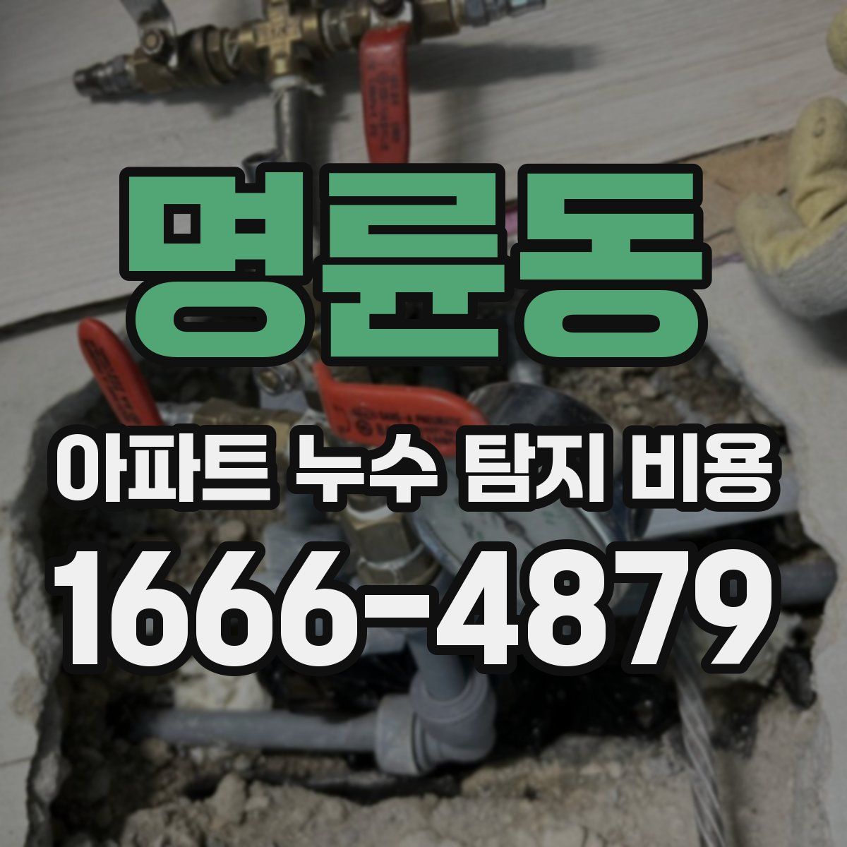 명륜동 아파트 누수 탐지 비용