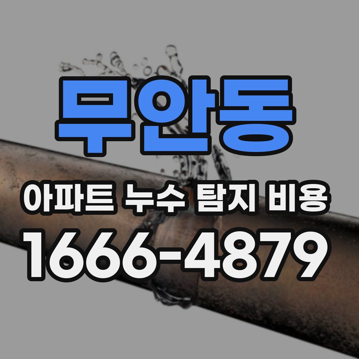 무안동 아파트 누수 탐지 비용