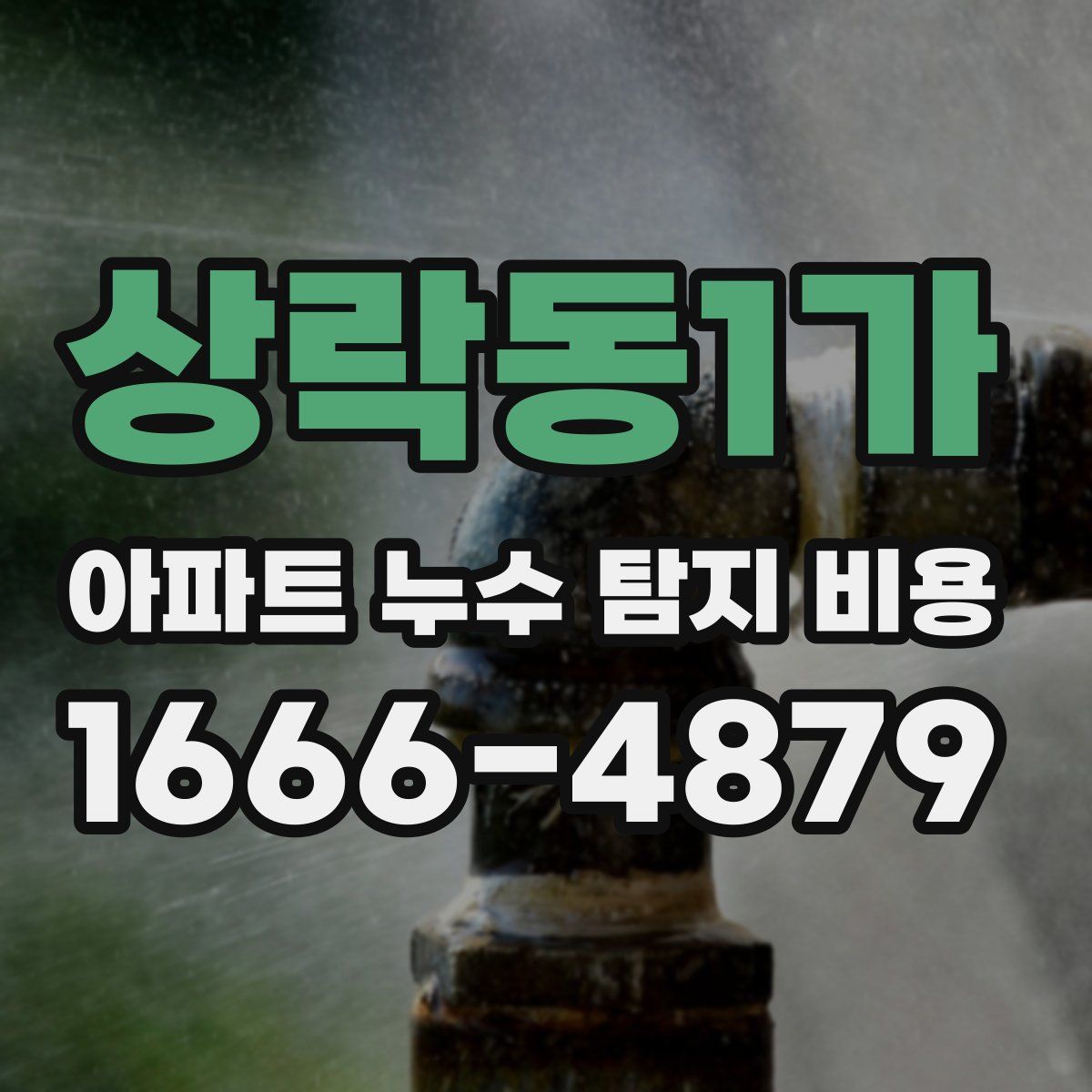 상락동1가 아파트 누수 탐지 비용