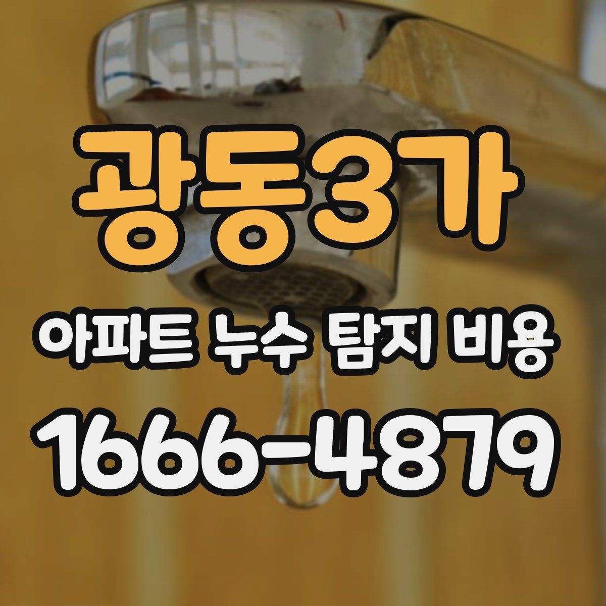 광동3가 아파트 누수 탐지 비용