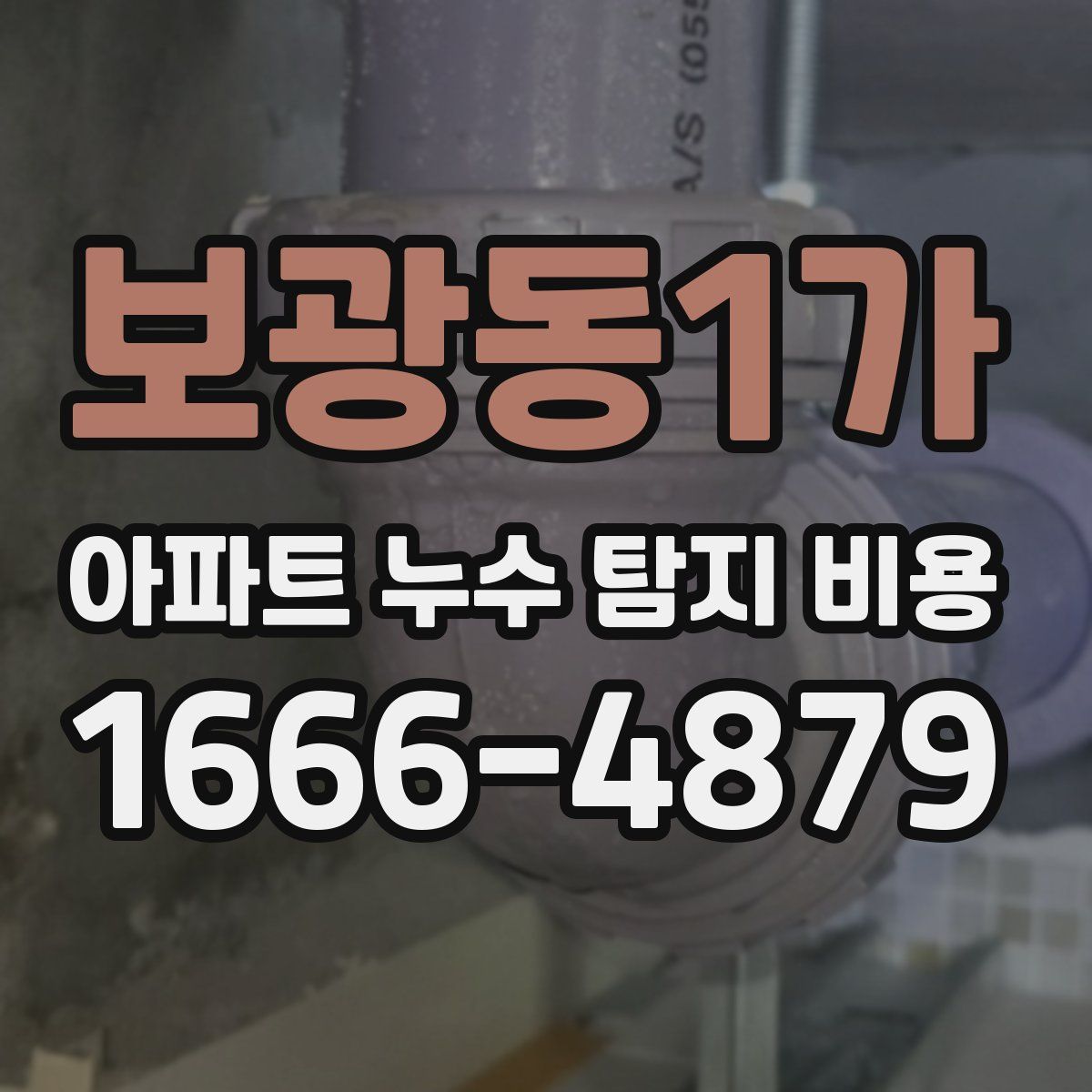 보광동1가 아파트 누수 탐지 비용