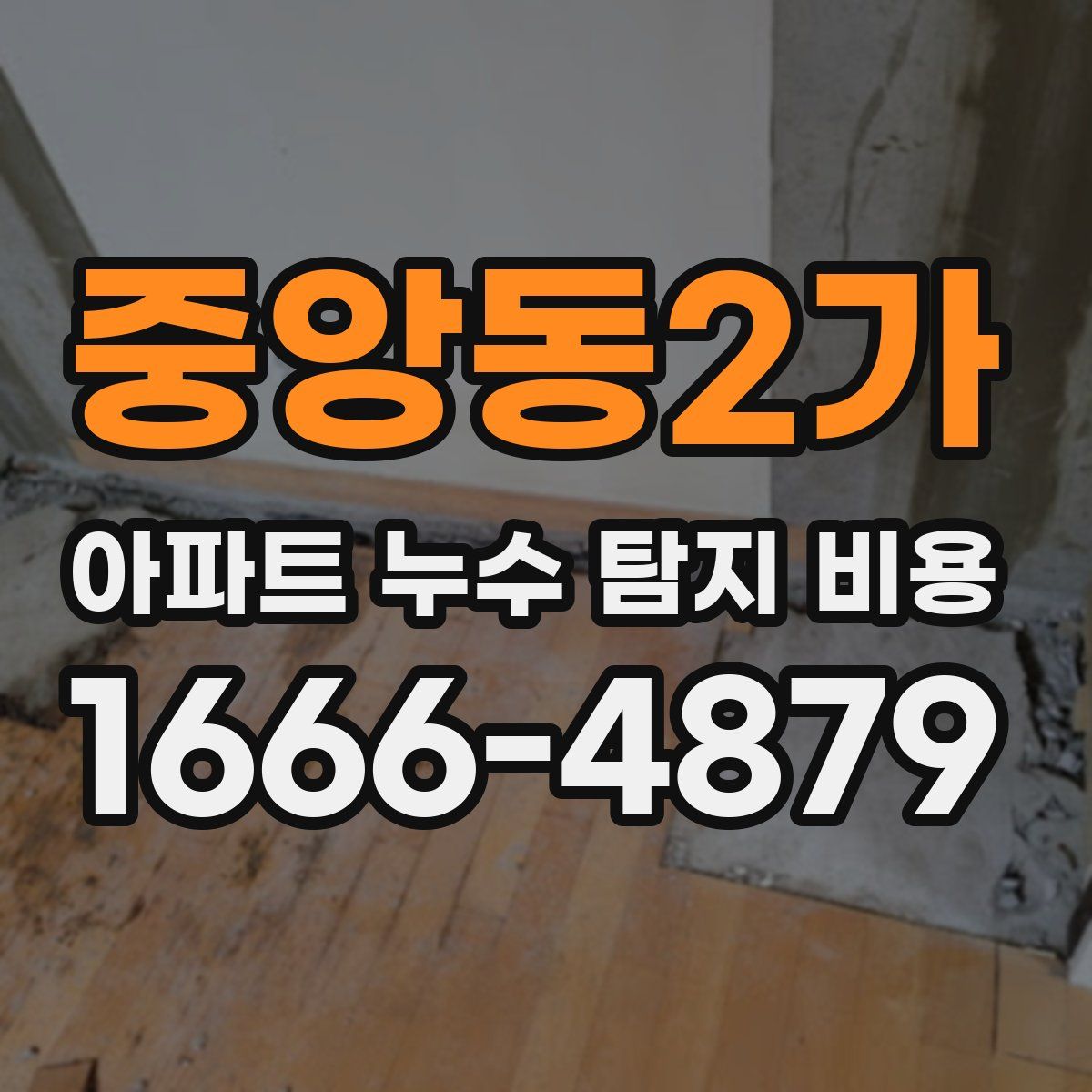중앙동2가 아파트 누수 탐지 비용
