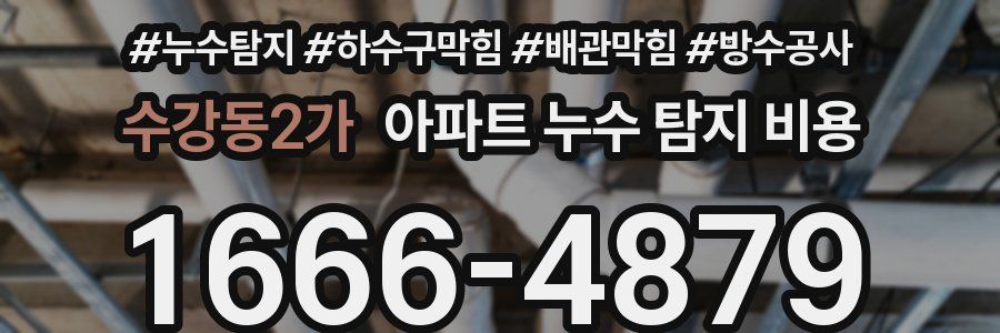 수강동2가 아파트 누수 탐지 비용