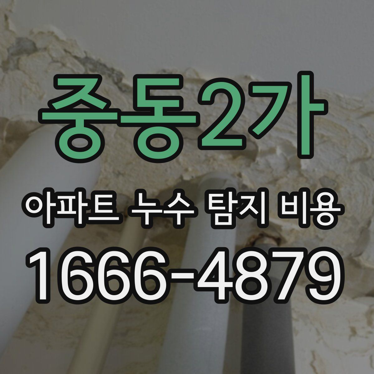 중동2가 아파트 누수 탐지 비용