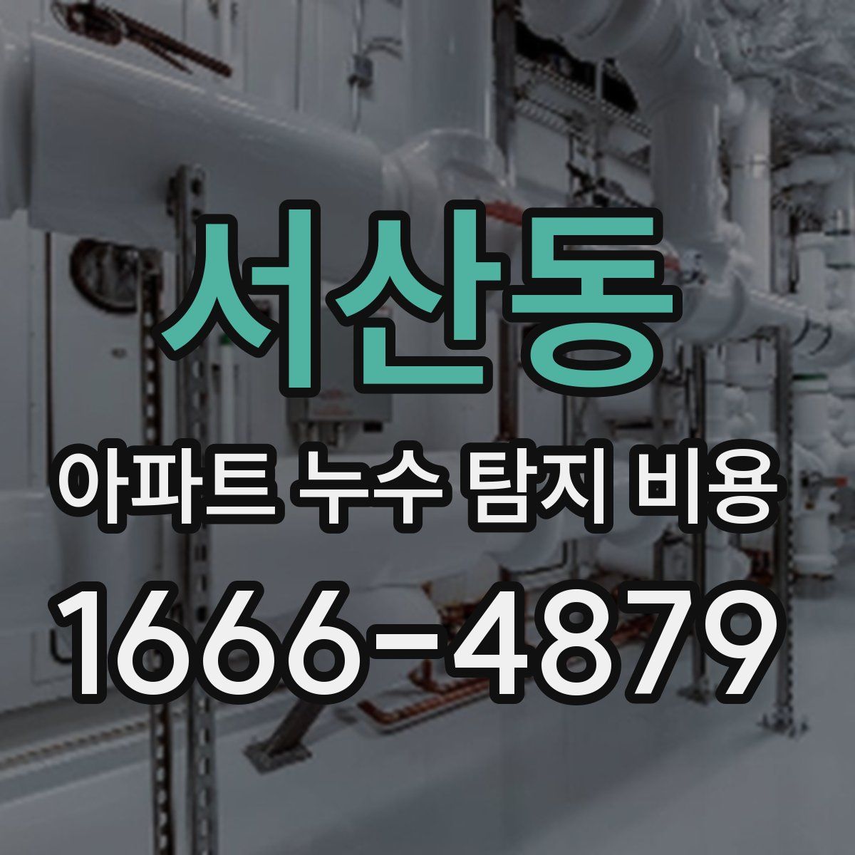 서산동 아파트 누수 탐지 비용
